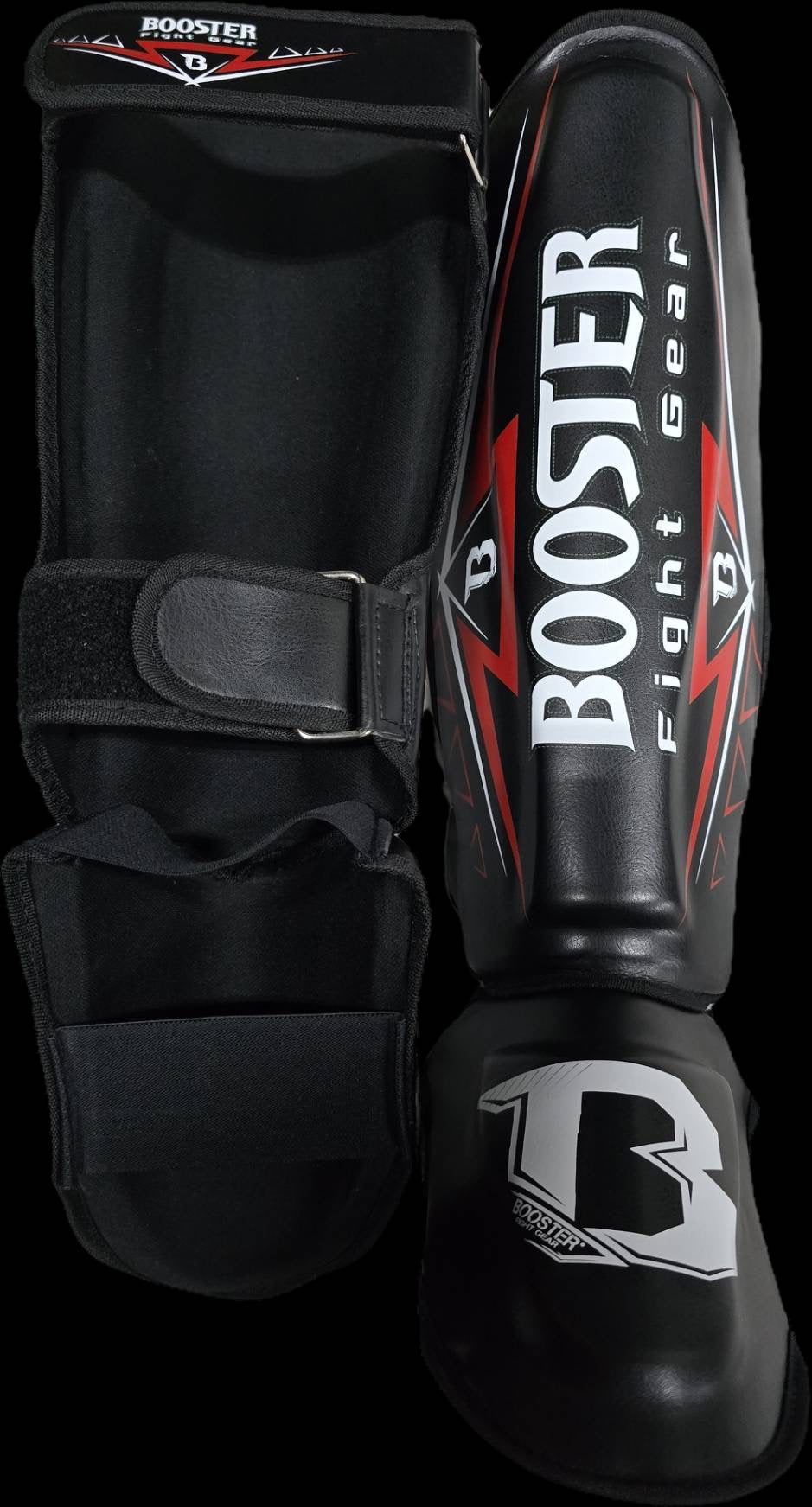 Booster Shin Guards WAR SERIES Black Red